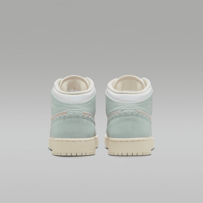 Nike Air Jordan 1 MID SE Schoenen Kinderen Wit Lichtblauw Nederland | 439680-EQV