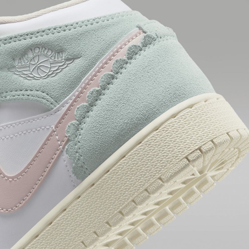 Nike Air Jordan 1 MID SE Schoenen Kinderen Wit Lichtblauw Nederland | 439680-EQV