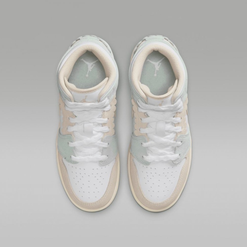 Nike Air Jordan 1 MID SE Schoenen Kinderen Wit Lichtblauw Nederland | 439680-EQV