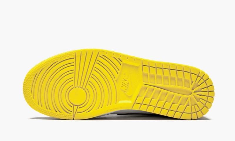 Nike Air Jordan 1 MID SE 'Yellow Neus' Schoenen Heren Zwart Geel Nederland | 625348-GBQ