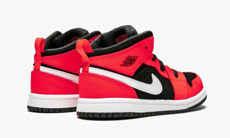 Nike Air Jordan 1 MID (TD) 'Infrared 23' Schoenen Kinderen Zwart Wit Rood Nederland | 318752-NDB