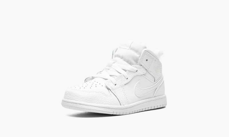 Nike Air Jordan 1 MID (TD) 'Triple White' Schoenen Kinderen Wit Nederland | 935182-YEH