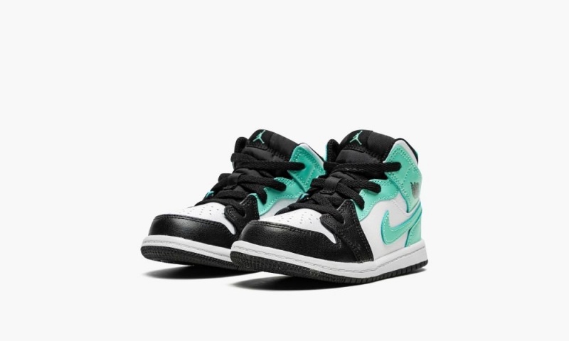 Nike Air Jordan 1 MID TD 'Tropical Twist' Schoenen Kinderen Wit Zwart Nederland | 523067-MHT