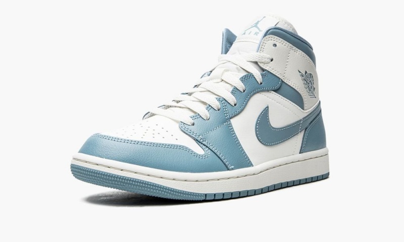 Nike Air Jordan 1 MID 'UNC' Schoenen Dames Blauw Wit Nederland | 543716-UZB