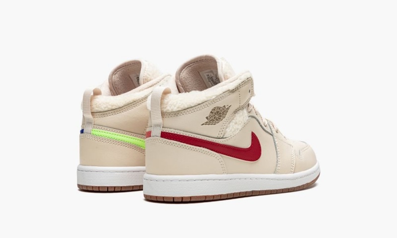 Nike Air Jordan 1 MID UTL (PS) Schoenen Kinderen Wit Blauw Nederland | 341865-LBP