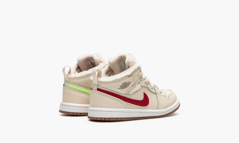 Nike Air Jordan 1 MID UTL (TD) Schoenen Kinderen Wit Blauw Nederland | 081697-EUB