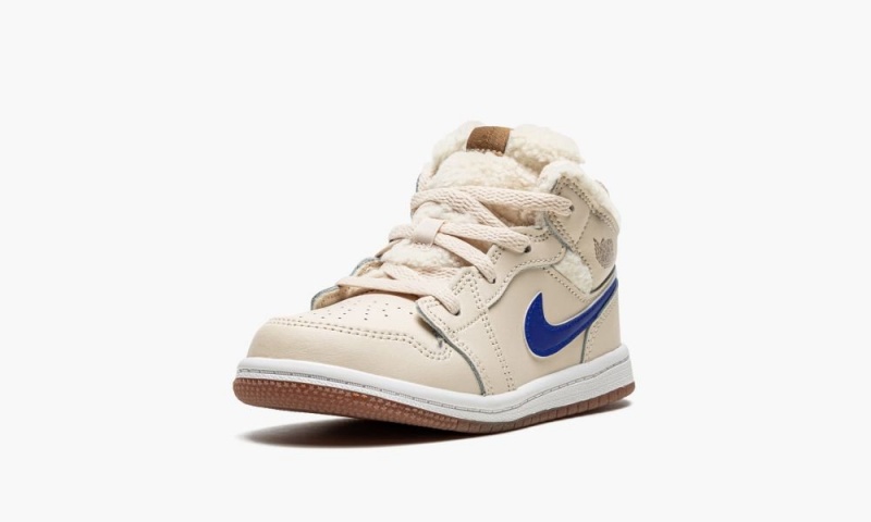 Nike Air Jordan 1 MID UTL (TD) Schoenen Kinderen Wit Blauw Nederland | 081697-EUB