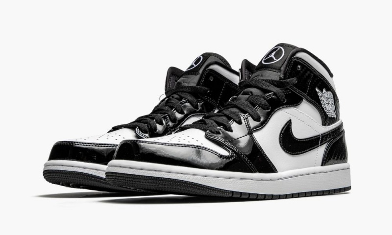 Nike Air Jordan 1 Mid 'All-Star 2021' Schoenen Heren Zwart Wit Nederland | 764328-LFH