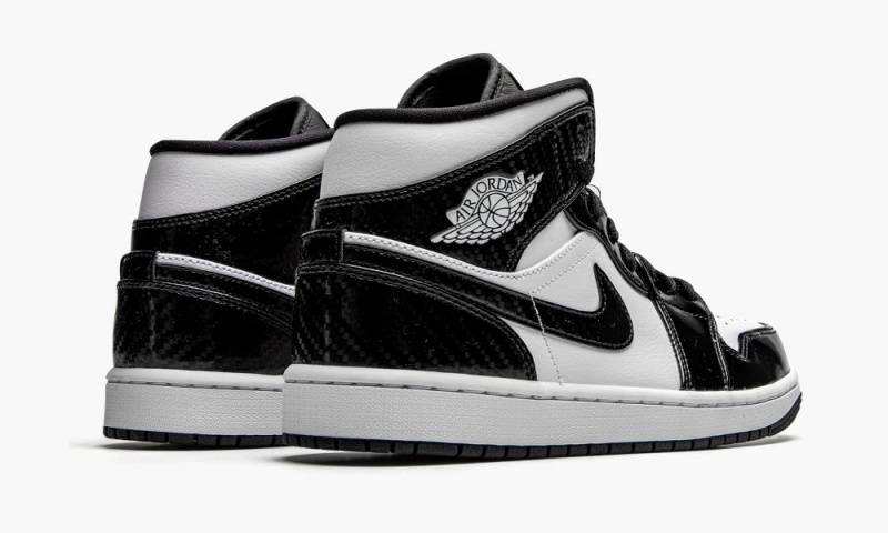 Nike Air Jordan 1 Mid 'All-Star 2021' Schoenen Heren Zwart Wit Nederland | 764328-LFH