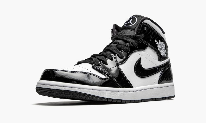 Nike Air Jordan 1 Mid 'All-Star 2021' Schoenen Heren Zwart Wit Nederland | 764328-LFH
