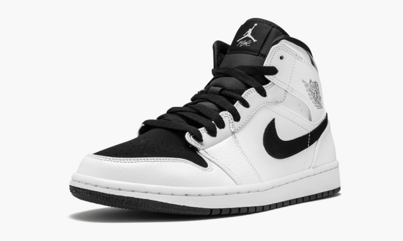 Nike Air Jordan 1 Mid 'Alternate Think 16' Schoenen Heren Wit Metal Zilver Zwart Nederland | 826159-ZGC