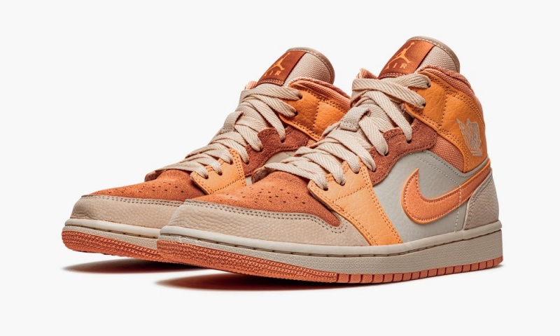 Nike Air Jordan 1 Mid 'Apricot' Schoenen Dames Oranje Abrikoos Nederland | 253418-RBL