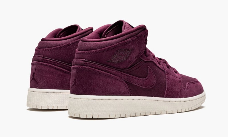 Nike Air Jordan 1 Mid BG 'Bordeaux' Schoenen Kinderen Bordeaux Wit Nederland | 329150-YOD