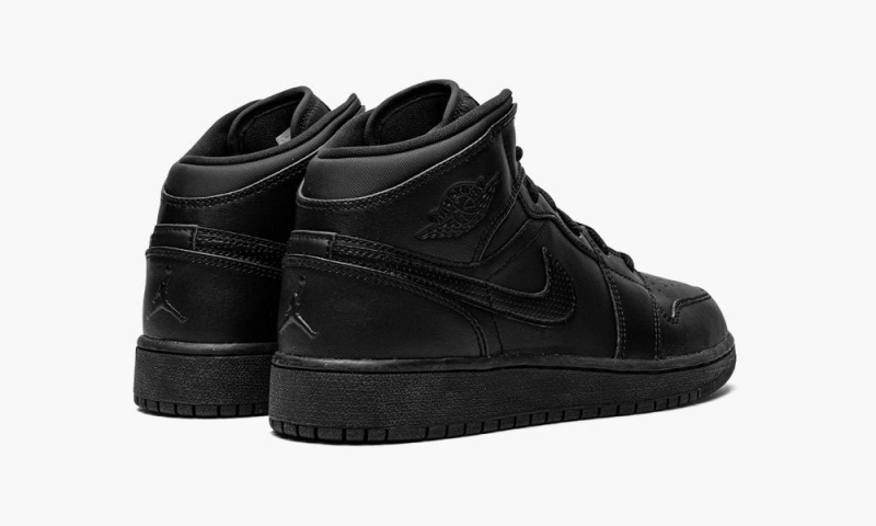 Nike Air Jordan 1 Mid 'BLACK/WHITE' Schoenen Kinderen Zwart Wit Nederland | 068734-IHT