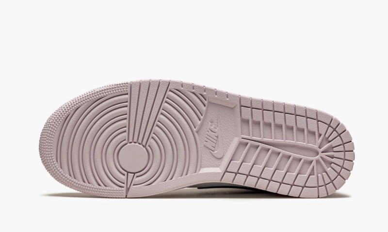 Nike Air Jordan 1 Mid 'Barely Rose' Schoenen Dames Lichtpaars Zwart Wit Nederland | 162058-HGZ