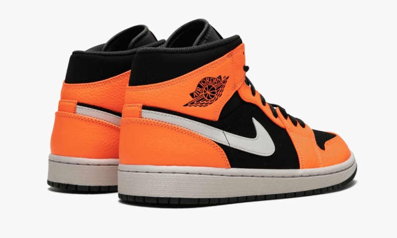 Nike Air Jordan 1 Mid 'Black Cone' Schoenen Heren Oranje Zwart Nederland | 723419-IDC