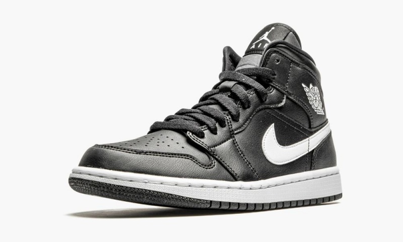 Nike Air Jordan 1 Mid 'Black / White' Schoenen Dames Zwart Wit Nederland | 910342-YEO