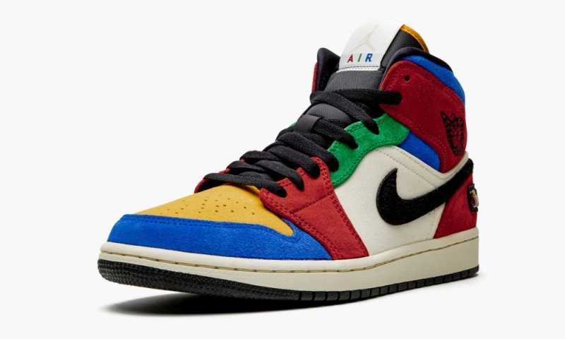 Nike Air Jordan 1 Mid 'Blue The Great - Fearless' Schoenen Heren Gekleurd Nederland | 501269-MAW