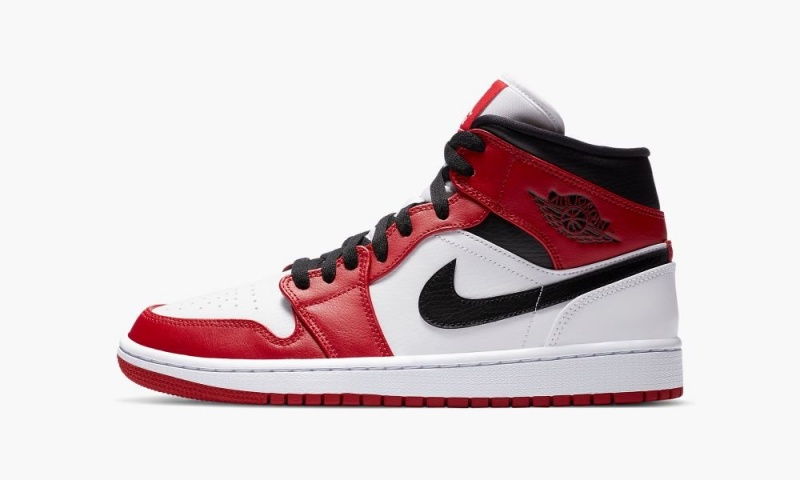 Nike Air Jordan 1 Mid \'Chicago 2020\' Schoenen Heren Wit Rood Zwart Nederland | 280135-JSU