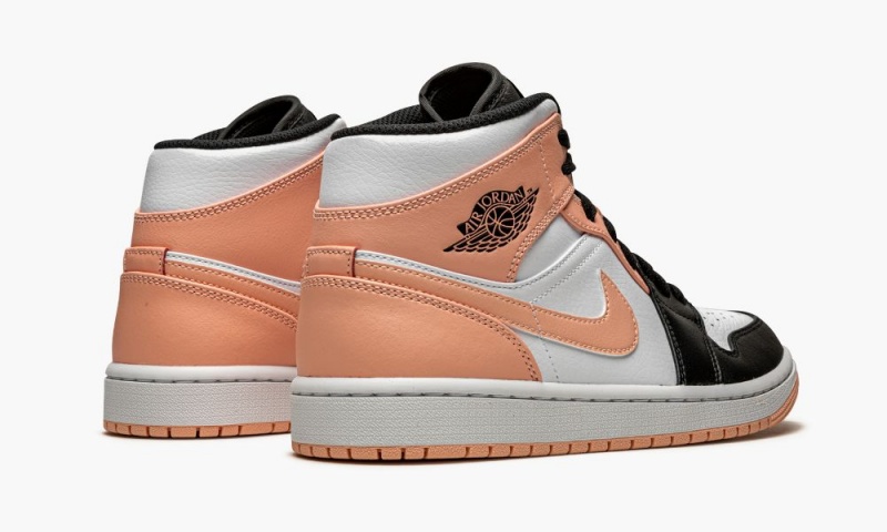 Nike Air Jordan 1 Mid 'Crimson Tint' Schoenen Heren Rood Wit Zwart Nederland | 398641-SJC