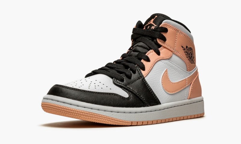 Nike Air Jordan 1 Mid 'Crimson Tint' Schoenen Heren Rood Wit Zwart Nederland | 398641-SJC
