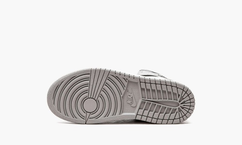 Nike Air Jordan 1 Mid 'Elephant Print' Schoenen Kinderen Zwart Wit Lichtgrijs Nederland | 294567-LOH