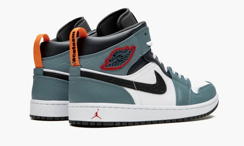 Nike Air Jordan 1 Mid 'Facetasm - Fearless' Schoenen Heren Wit Lichtblauw Donkerblauw Nederland | 426758-VBW