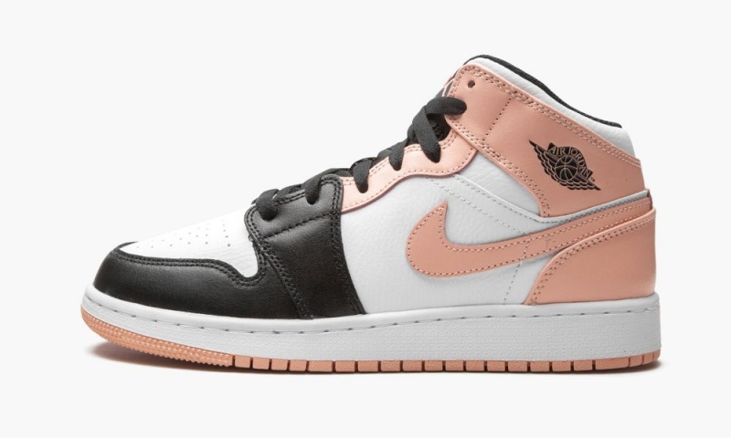 Nike Air Jordan 1 Mid GS \'Arctic Orange\' Schoenen Kinderen Wit Oranje Zwart Nederland | 812943-UAR