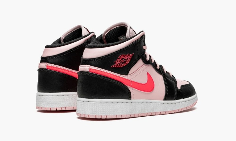 Nike Air Jordan 1 Mid GS 'Atmosphere' Schoenen Kinderen Zwart Nederland | 250691-NIL