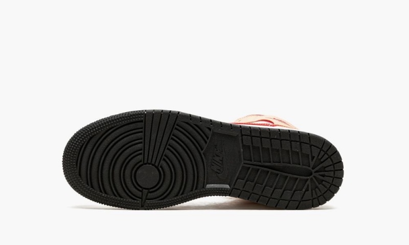 Nike Air Jordan 1 Mid GS 'Beige / Red' Schoenen Kinderen Wit Diepgeel Nederland | 936280-XNA