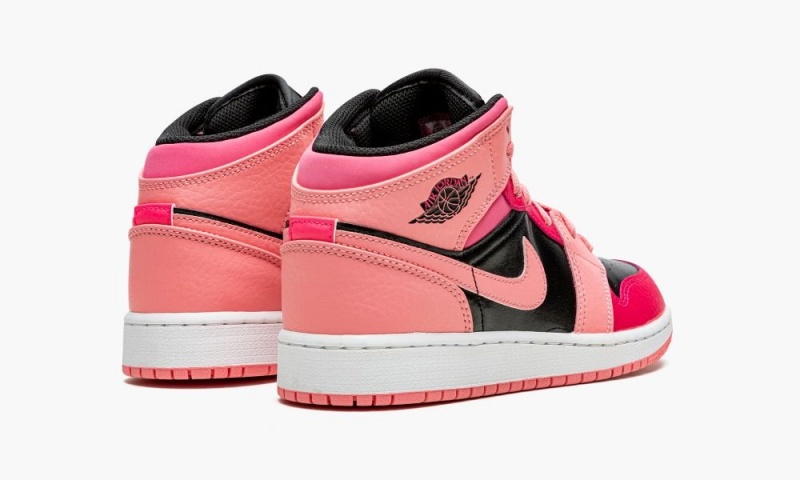 Nike Air Jordan 1 Mid (GS) 'Coral Chalk' Schoenen Kinderen Koraal Nederland | 248930-NXS