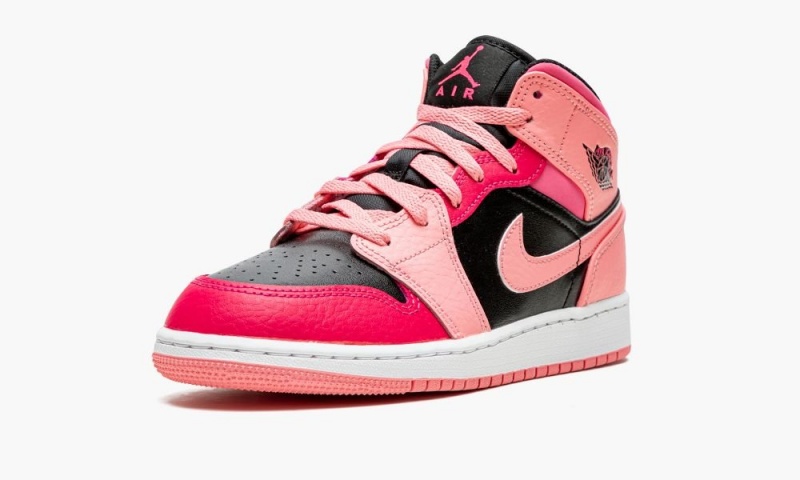Nike Air Jordan 1 Mid (GS) 'Coral Chalk' Schoenen Kinderen Koraal Nederland | 248930-NXS
