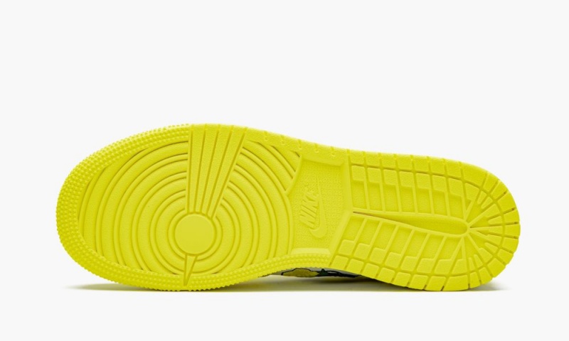 Nike Air Jordan 1 Mid GS 'Dynamic Yellow' Schoenen Kinderen Geel Zwart Wit Nederland | 025769-HFG