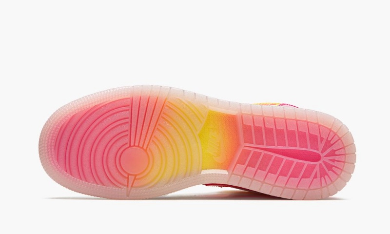Nike Air Jordan 1 Mid GS 'Edge Glow' Schoenen Kinderen Wit Rood Roze Nederland | 721409-BAY