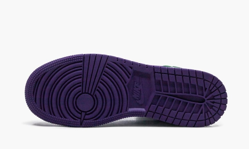 Nike Air Jordan 1 Mid (GS) 'Hulk' Schoenen Kinderen Groen Paars Wit Nederland | 487235-COS