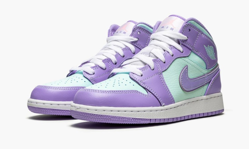 Nike Air Jordan 1 Mid GS 'Purple Pulse / Arctic Punch' Schoenen Kinderen Paars Nederland | 178245-UBP