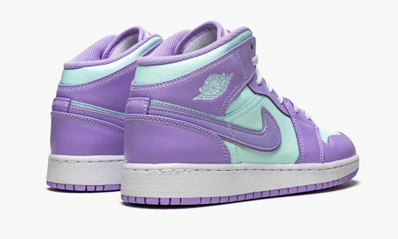 Nike Air Jordan 1 Mid GS 'Purple Pulse / Arctic Punch' Schoenen Kinderen Paars Nederland | 178245-UBP