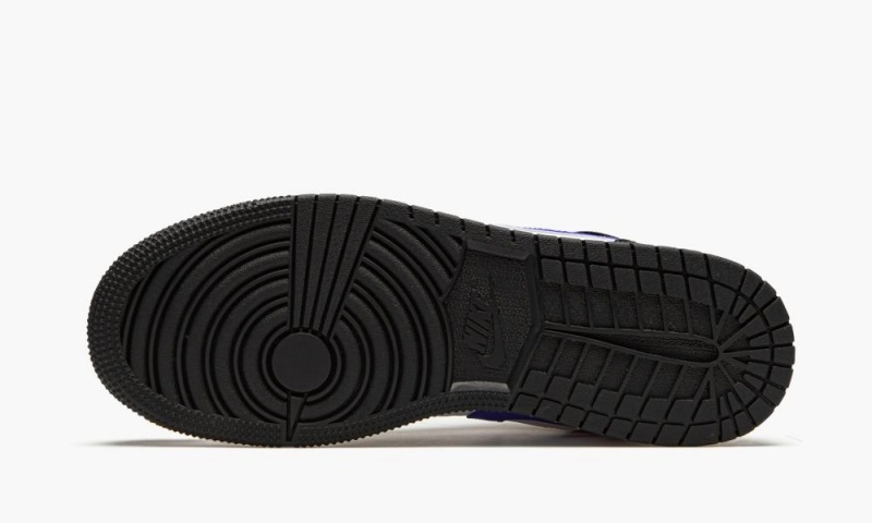 Nike Air Jordan 1 Mid GS 'Racer Blue' Schoenen Kinderen Zwart Blauw Wit Nederland | 624850-IAV