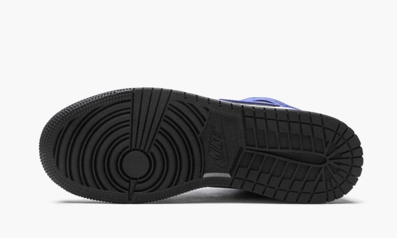 Nike Air Jordan 1 Mid GS 'Royal 2020' Schoenen Kinderen Zwart Koningsblauw Wit Nederland | 026987-SGK