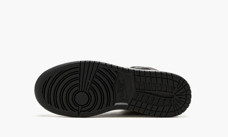 Nike Air Jordan 1 Mid GS 'Shadow / Red' Schoenen Kinderen Zwart Rood Grijs Nederland | 598104-WEQ