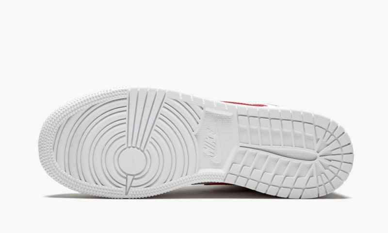 Nike Air Jordan 1 Mid (GS) 'Topaz Mist' Schoenen Kinderen Wit Rood Nederland | 028341-KSU