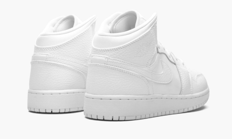 Nike Air Jordan 1 Mid GS 'Triple White' Schoenen Kinderen Wit Nederland | 960852-VRC