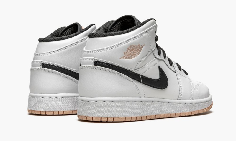 Nike Air Jordan 1 Mid GS 'White / Arctic Orange' Schoenen Kinderen Wit Donkergrijs Oranje Nederland | 268709-HRN