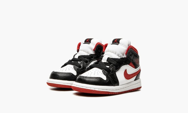 Nike Air Jordan 1 Mid 'Gym Red Black White' Schoenen Kinderen Wit Rood Zwart Nederland | 053841-VRG