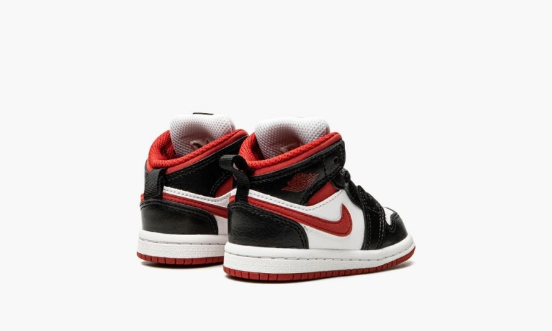 Nike Air Jordan 1 Mid 'Gym Red Black White' Schoenen Kinderen Wit Rood Zwart Nederland | 053841-VRG