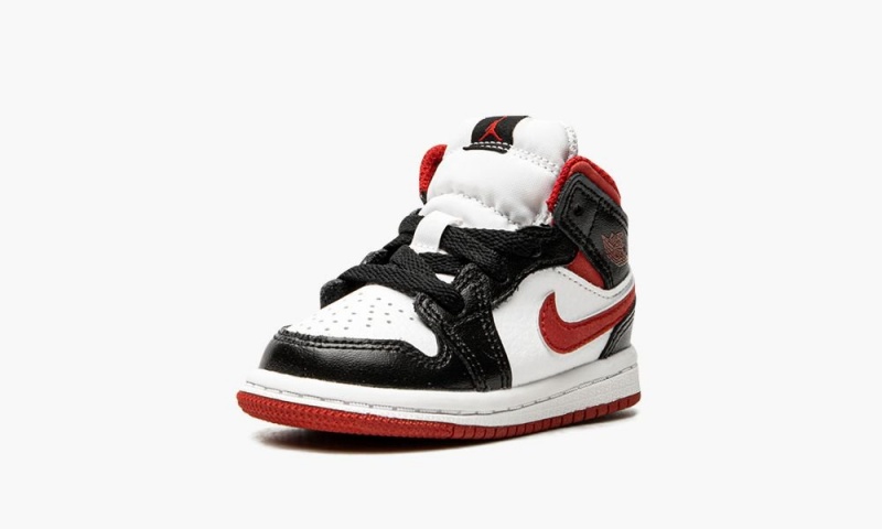 Nike Air Jordan 1 Mid 'Gym Red Black White' Schoenen Kinderen Wit Rood Zwart Nederland | 053841-VRG