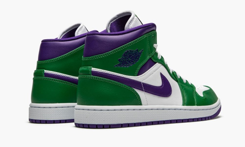 Nike Air Jordan 1 Mid 'Incredible Hulk' Schoenen Heren Groen Paars Wit Nederland | 894175-QXL