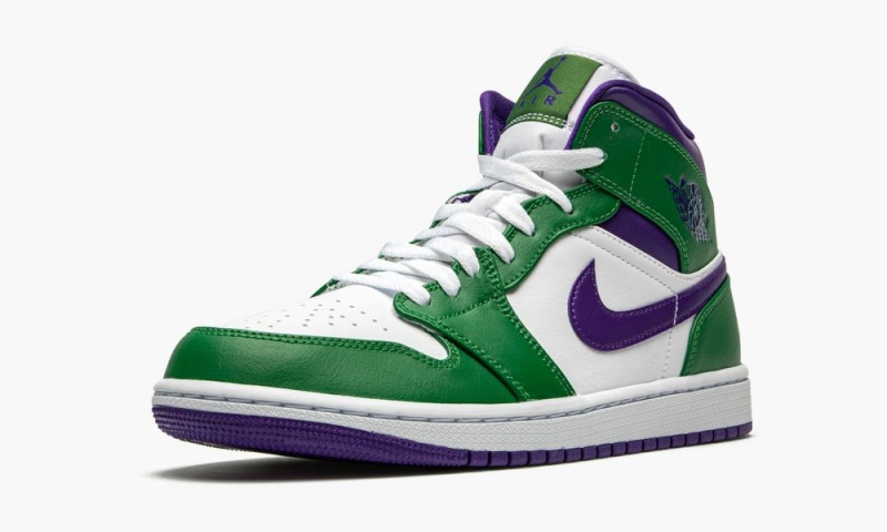 Nike Air Jordan 1 Mid 'Incredible Hulk' Schoenen Heren Groen Paars Wit Nederland | 894175-QXL