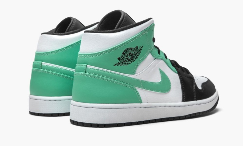 Nike Air Jordan 1 Mid 'Island Green' Schoenen Heren Wit Zwart Groen Nederland | 160528-KUP