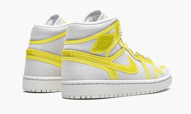 Nike Air Jordan 1 Mid LX 'Opti Yellow' Schoenen Dames Wit Geel Wit Nederland | 134582-JVU